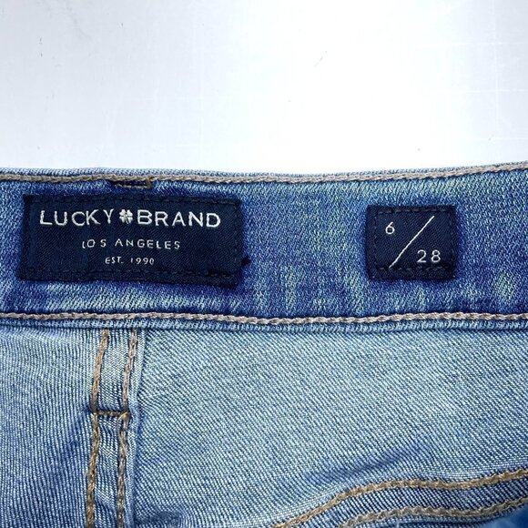 Lucky Brand Women's Ankle Crop Jeans Skinny Stretch Light Wash size 6 length 25" - Picture 6 of 7